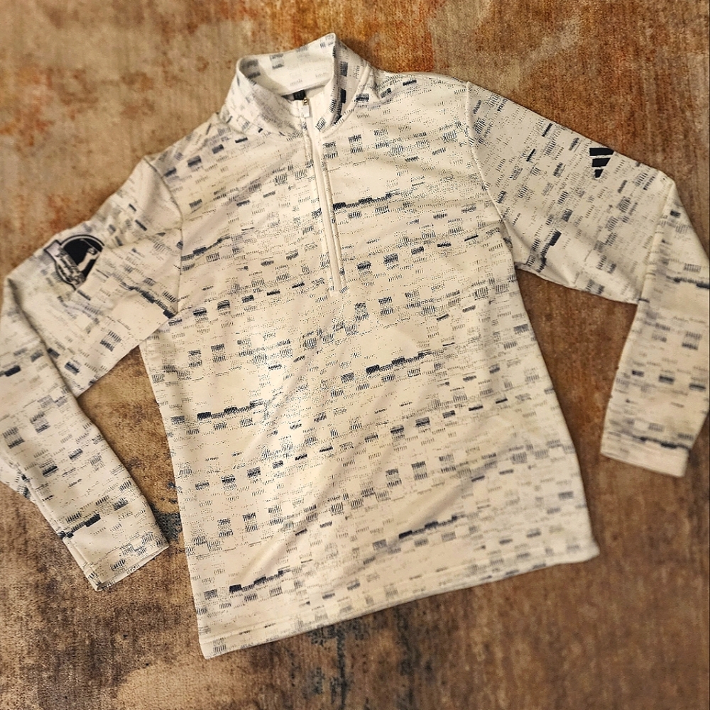Adidas Core Printed 1/4 Zip Pullover
